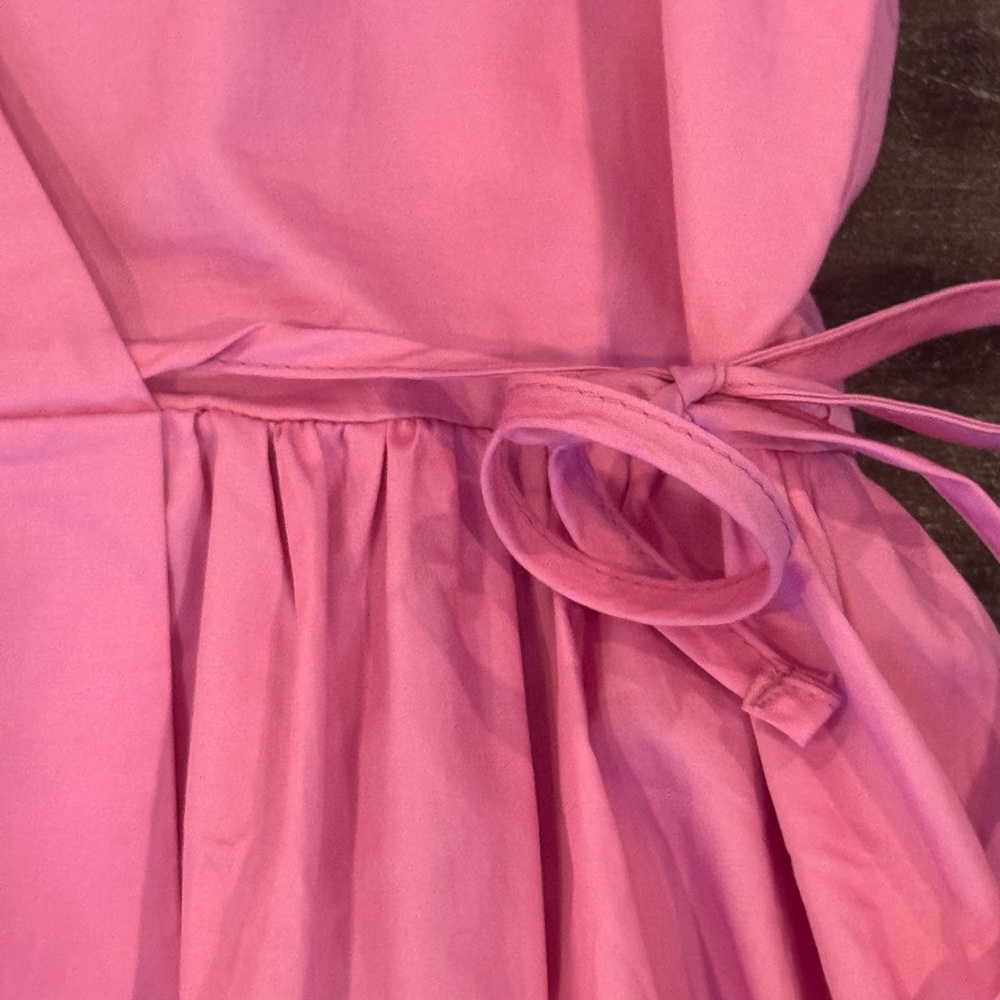 Devotion TWINS Pink Ruffled Wrap Sundress - Picture 7 of 10
